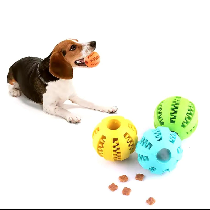 Bola Para Cachorro Porta Petisco Educativo Mordedor Interativo Pet 7cm brinquedo bolinha